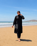 بوركيني نسائي أنيق من 3 قطع – خفيف، مريح، مقاوم للماء وسريع الجفاف